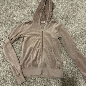 Juicy Couture Taupe Zip-Up Jacket